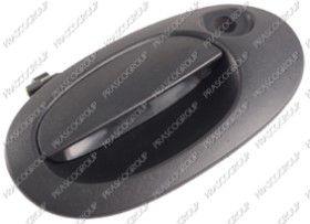 BT DS9178351 - MANETA EXTERIOR PORTON ABATIBLE-CON AGUJERO LLAVE-NEGRA